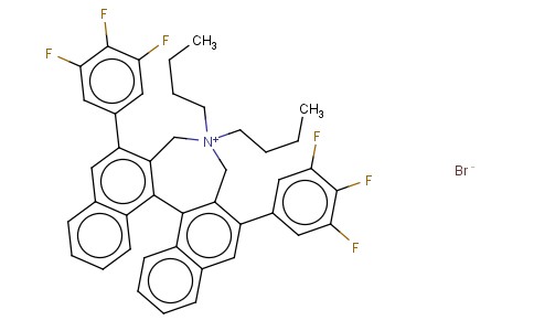 (R)-4,4-DIBUTYL-2,6-BIS(3,4,5-TRIFLUOROPHENYL)-4,5-DIHYDRO-3H-DINAPHTHOL[7,6,1,2-CDE]AZEPINIUM BROMI